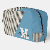 Abstract  aesthetic minimal trendy Monogram  Waschbeutel (Rechte Ecke)