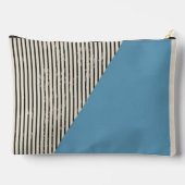 Abstract aesthetic minimal trendy Monogram Zubehörtasche (Rückseite)