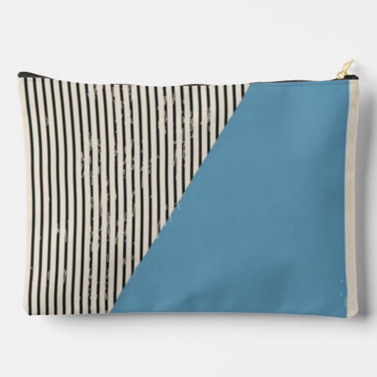 Abstract  aesthetic minimal trendy Monogram  Zubehörtasche (Rückseite)