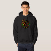 Abstract African Attire Melanin Queen Fun Afrocent Hoodie (Vorne ganz)
