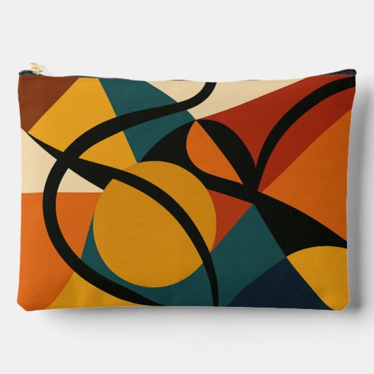 Abstract African Print  Zubehörtasche (Vorderseite)