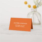 Abstract African Shape Wedding Place Card Platzkarte (Rückseite)