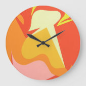 Abstract Alien Radiance Wall Clock Große Wanduhr (Vorderseite)