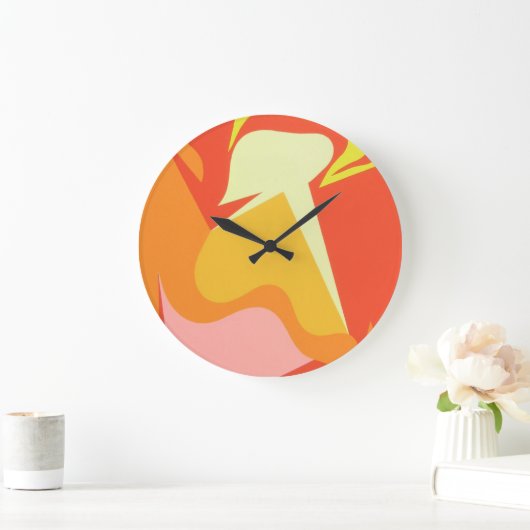 Abstract Alien Radiance Wall Clock Große Wanduhr (Zuhause)