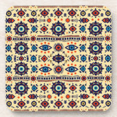 Abstract All-Seeing Eye Magical Pattern  Getränkeuntersetzer (Vorderseite)