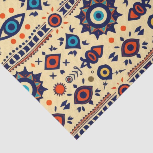 Abstract All-Seeing Eye Magical Pattern  Seidenpapier (Detail)