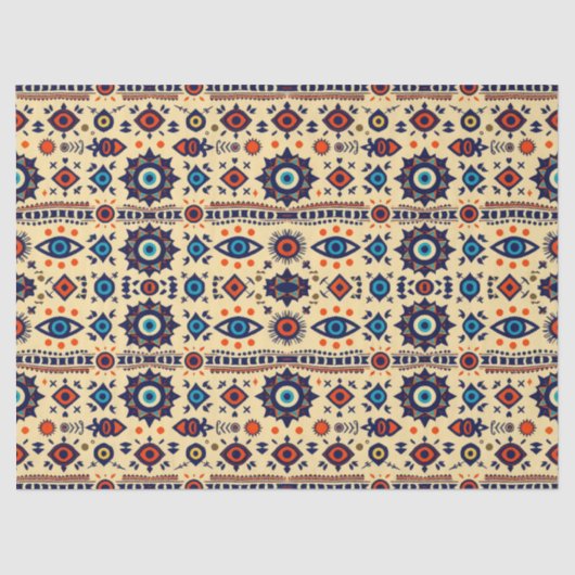 Abstract All-Seeing Eye Magical Pattern  Seidenpapier (Vorderseite)