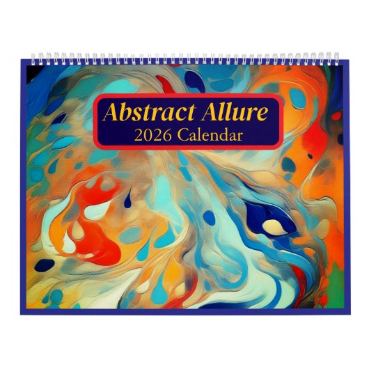 Abstract Allure 2026 Art Calendar Kalender (Titelbild)