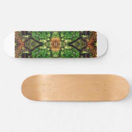 ABSTRACT AMBIDEXTROUS TREE ART #66, SKATEBOARD (Horizontal)