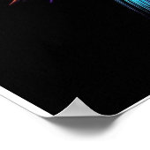 Abstract Angel In a Rainbow of Colors Poster (Ecke)