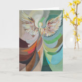 Abstract angel karte (Gelbe Blume)