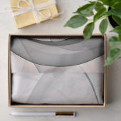 Abstract Anthracite Gray Sienna Modern Fractal Art Seidenpapier (Geschenk)