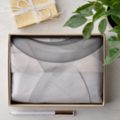 Abstract Anthracite Gray Sienna Modern Fractal Art Seidenpapier (Geschenk)