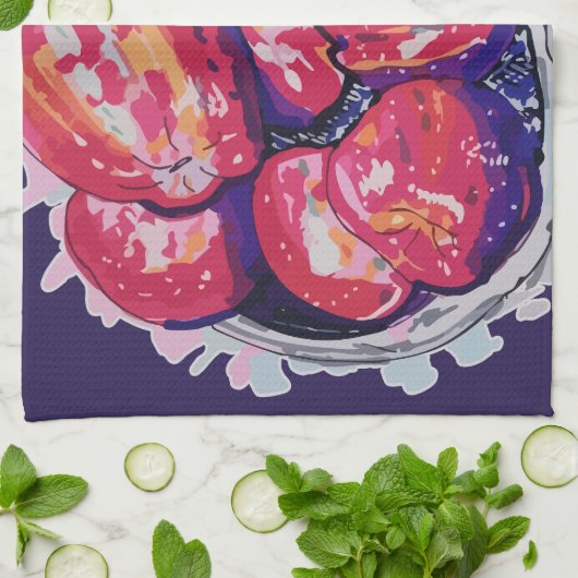 Abstract Apples Geschirrtuch (Gefaltet)