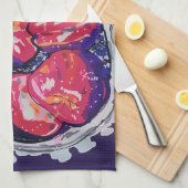 Abstract Apples Geschirrtuch (Viertel Falte)