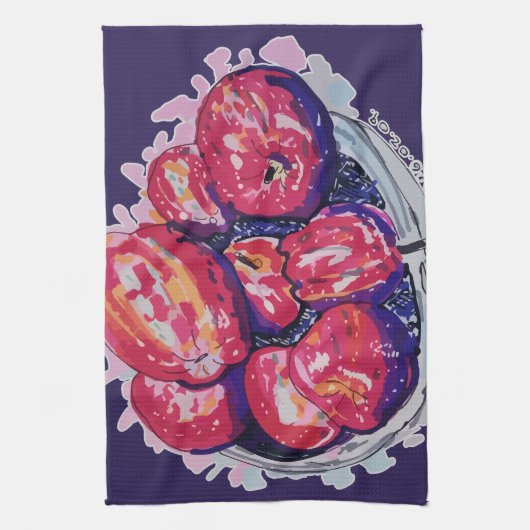 Abstract Apples Geschirrtuch (Vertikal)