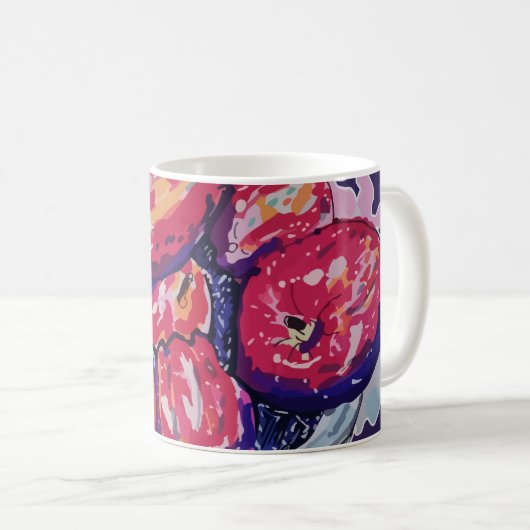 Abstract Apples Kaffeetasse (VorderseiteRechts)