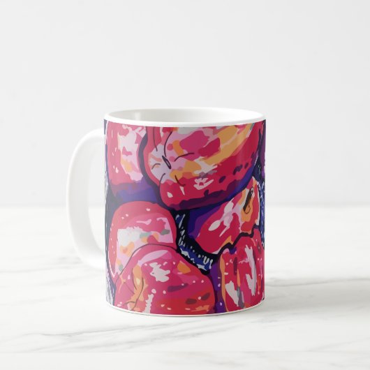 Abstract Apples Kaffeetasse (Vorderseite Links)