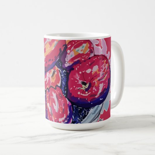 Abstract Apples Kaffeetasse (VorderseiteRechts)