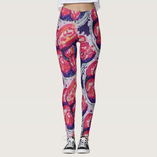 Abstract Apples Leggings (Vorderseite)