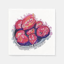 Abstract Apples Serviette