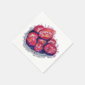 Abstract Apples Serviette (Ecke)