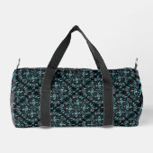 Abstract Aquatic Shaded Repeating Pattern Swirls Duffle Bag (Rückseite)