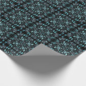 Abstract Aquatic Shaded Repeating Pattern Swirls Geschenkpapier (Ecke)