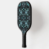 Abstract Aquatic Shaded Repeating Pattern Swirls Pickleball Schläger (Links)