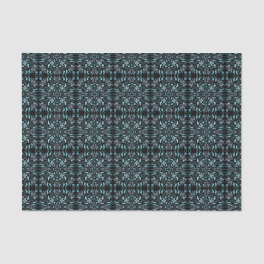 Abstract Aquatic Shaded Repeating Pattern Swirls Seidenpapier (Vorderseite)