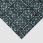 Abstract Aquatic Shaded Repeating Pattern Swirls Seidenpapier (Ausschnitt)