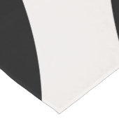 Abstract Arches Modern Black and White Lines Kurzer Tischläufer (Ecke)