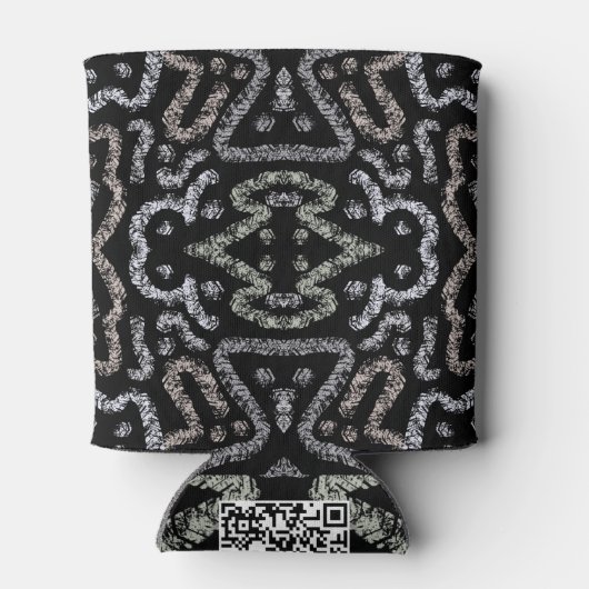 Abstract Arrow Grunge Pattern And Soft Pastels Dosenkühler (Rückseite)