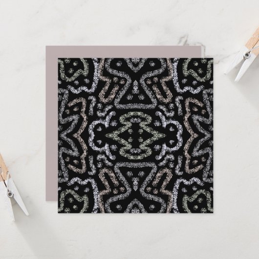 Abstract Arrow Grunge Pattern And Soft Pastels Karte (Vorderseite/Rückseite Beispiel)