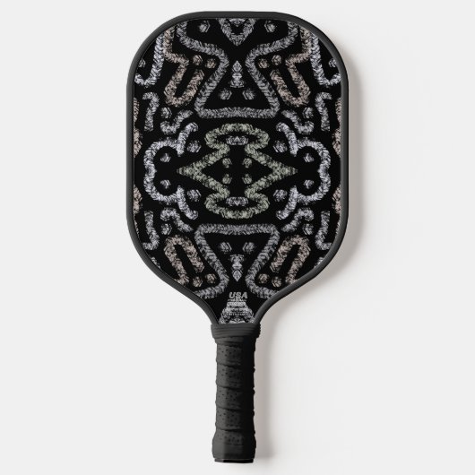 Abstract Arrow Grunge Pattern And Soft Pastels Pickleball Schläger (Rückseite)