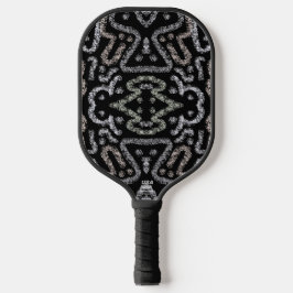 Abstract Arrow Grunge Pattern And Soft Pastels Pickleball Schläger