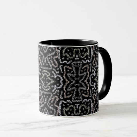 Abstract Arrow Grunge Pattern And Soft Pastels Tasse (VorderseiteRechts)