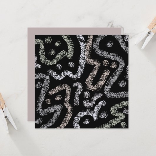 Abstract Arrow Grunge Pattern With Soft Pastels Karte (Vorderseite/Rückseite Beispiel)