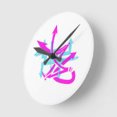 Abstract Arrows Wall Clock Runde Wanduhr (Winkel)