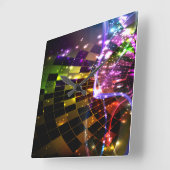 Abstract Art 11 Clock Quadratische Wanduhr (Winkel)