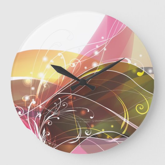 Abstract Art 15 Clock Große Wanduhr (Vorderseite)