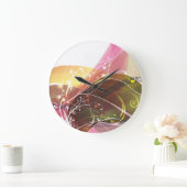Abstract Art 15 Clock Große Wanduhr (Zuhause)