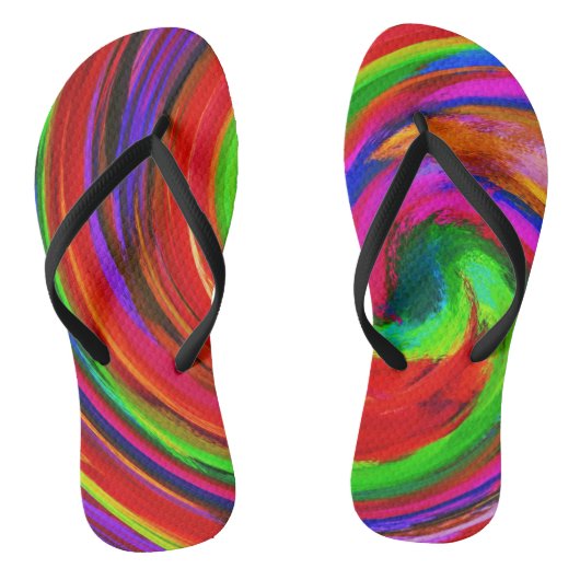 Abstract Art #25 Badesandalen (Fußbett)