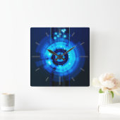 Abstract Art 29A Clock Quadratische Wanduhr (Zuhause)