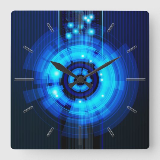 Abstract Art 29A Clock Quadratische Wanduhr (Vorderseite)