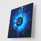 Abstract Art 29A Clock Quadratische Wanduhr (Winkel)