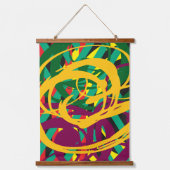 Abstract Art 3 Wandteppich Mit Holzrahmen (Vorderseite)