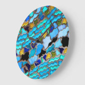 Abstract Art 80 Wall Clocks & Numeral Options Große Wanduhr (Winkel)