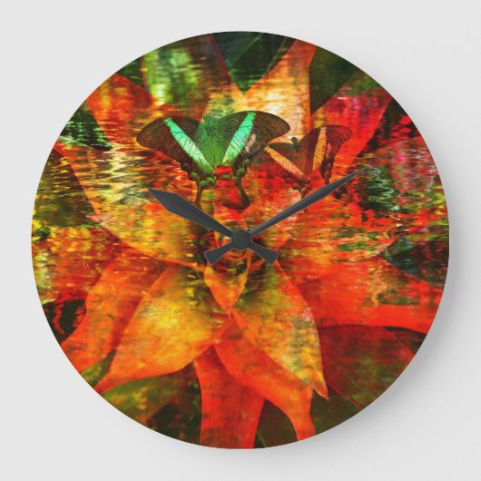 Abstract Art 86 Wall Clocks & Numeral Options Große Wanduhr (Vorderseite)