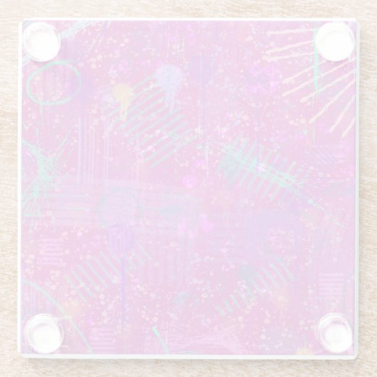 Abstract Art: A Real Personality  Glasuntersetzer (Rückseite)